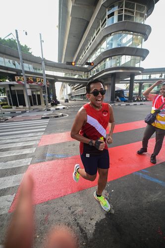 Race photo from Nu Skin Run 10K
