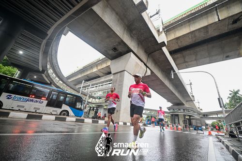 Race photo from Smartfren Run 2024