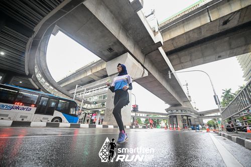 Race photo from Smartfren Run 2024