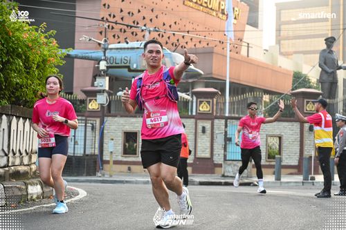 Race photo from Smartfren Run 2025 
