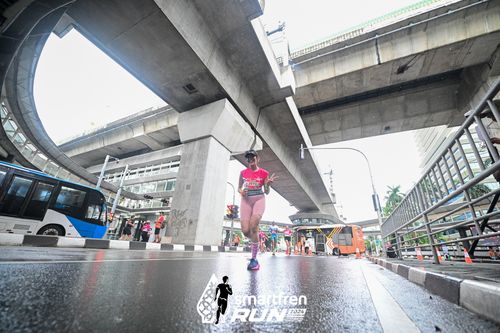 Race photo from Smartfren Run 2024