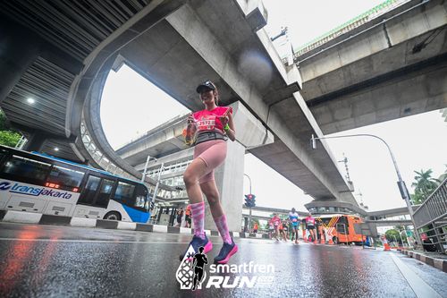Race photo from Smartfren Run 2024