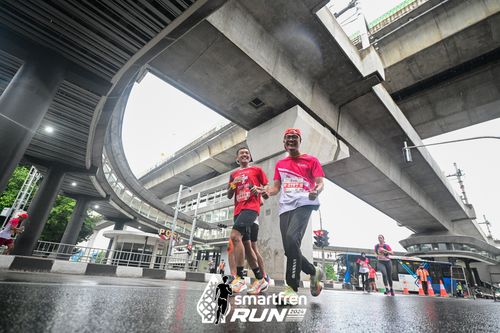 Race photo from Smartfren Run 2024