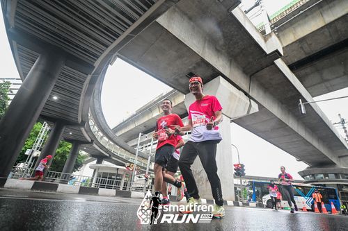 Race photo from Smartfren Run 2024