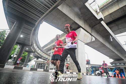 Race photo from Smartfren Run 2024