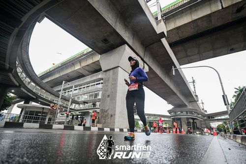Race photo from Smartfren Run 2024