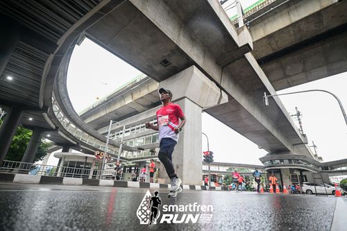 Race photo from Smartfren Run 2024
