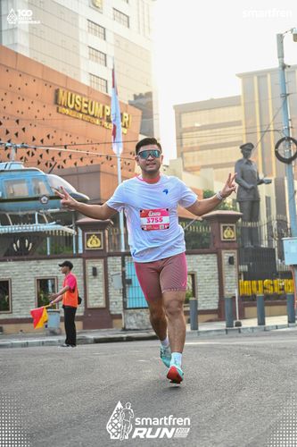 Race photo from Smartfren Run 2025 