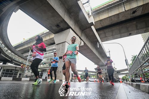 Race photo from Smartfren Run 2024