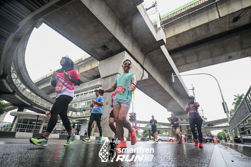 Race photo from Smartfren Run 2024