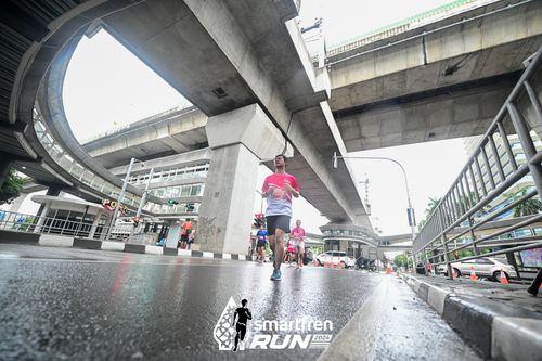 Race photo from Smartfren Run 2024