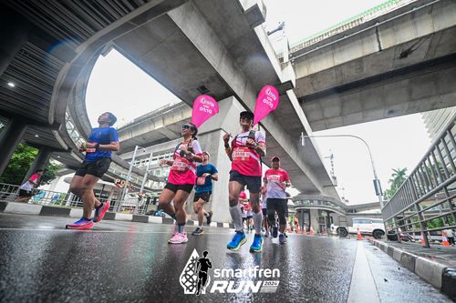 Race photo from Smartfren Run 2024