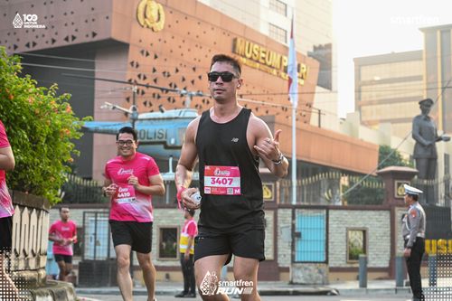 Race photo from Smartfren Run 2025 
