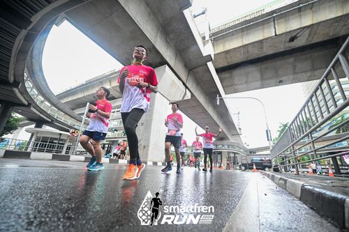 Race photo from Smartfren Run 2024