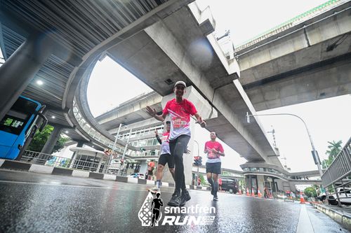 Race photo from Smartfren Run 2024