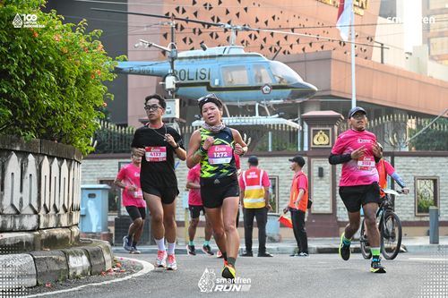 Race photo from Smartfren Run 2025 
