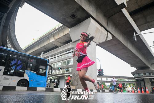 Race photo from Smartfren Run 2024