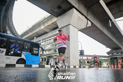 Race photo from Smartfren Run 2024