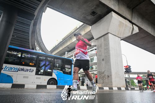 Race photo from Smartfren Run 2024