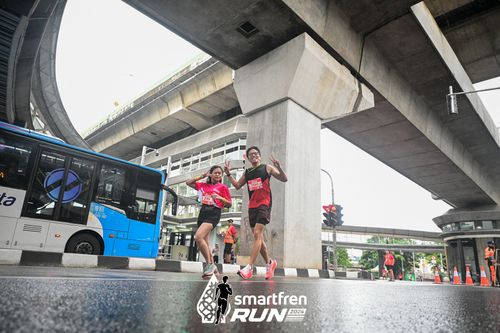 Race photo from Smartfren Run 2024