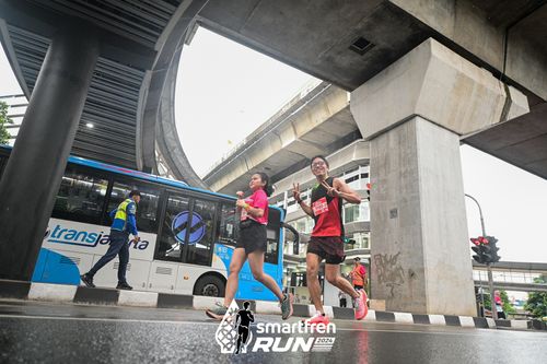 Race photo from Smartfren Run 2024