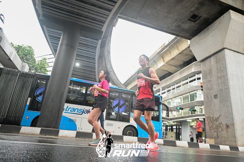 Race photo from Smartfren Run 2024