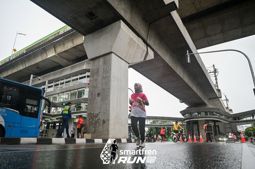 Race photo from Smartfren Run 2024