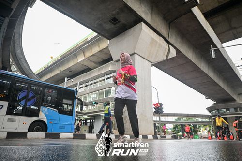 Race photo from Smartfren Run 2024