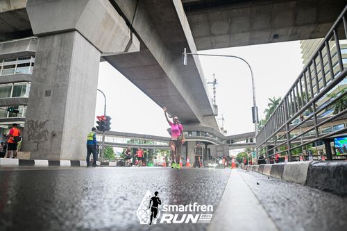 Race photo from Smartfren Run 2024