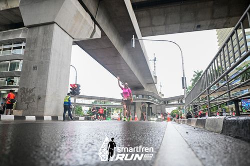 Race photo from Smartfren Run 2024