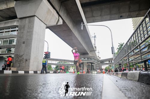 Race photo from Smartfren Run 2024