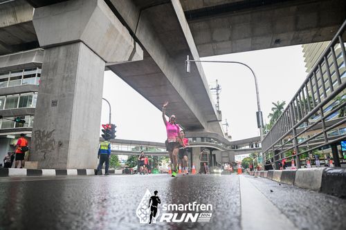 Race photo from Smartfren Run 2024