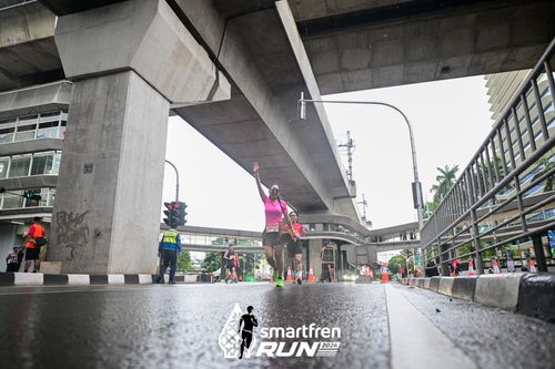 Race photo from Smartfren Run 2024