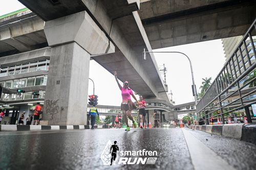 Race photo from Smartfren Run 2024