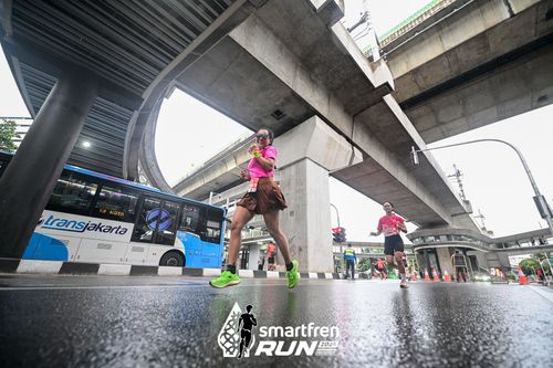 Race photo from Smartfren Run 2024