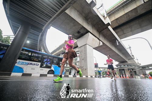 Race photo from Smartfren Run 2024
