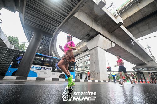 Race photo from Smartfren Run 2024