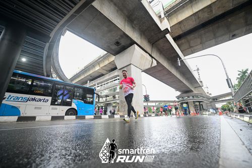 Race photo from Smartfren Run 2024