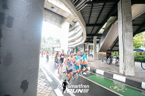 Race photo from Smartfren Run 2024