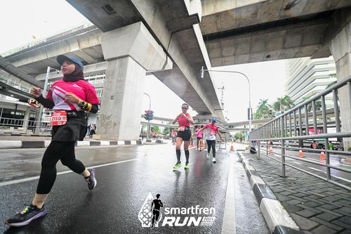 Race photo from Smartfren Run 2024