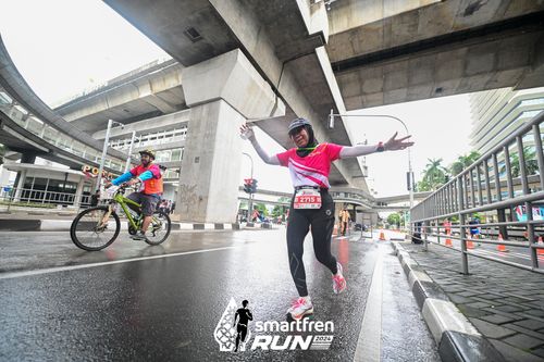 Race photo from Smartfren Run 2024