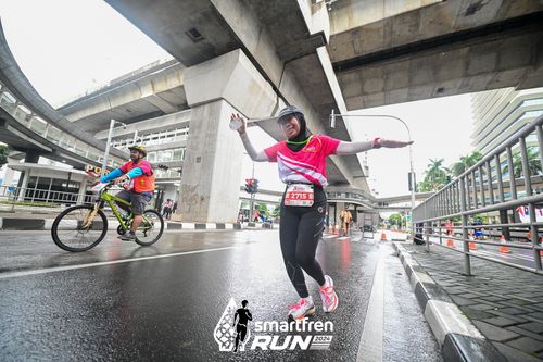 Race photo from Smartfren Run 2024
