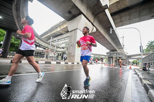 Race photo from Smartfren Run 2024