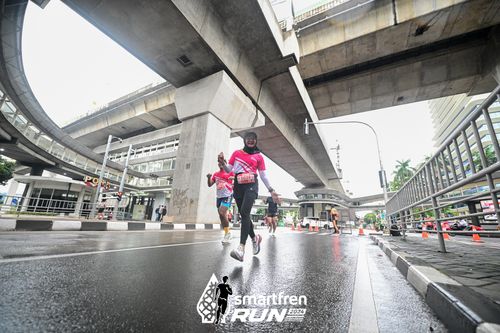 Race photo from Smartfren Run 2024