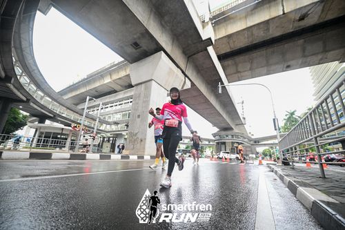 Race photo from Smartfren Run 2024
