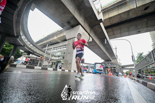 Race photo from Smartfren Run 2024