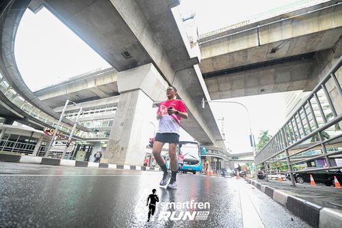 Race photo from Smartfren Run 2024