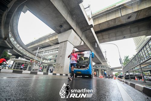Race photo from Smartfren Run 2024