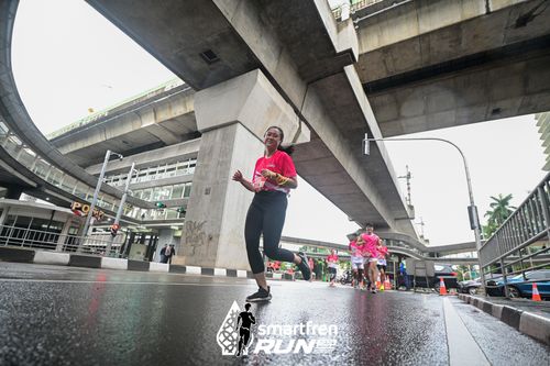 Race photo from Smartfren Run 2024