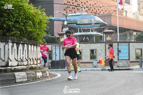 Race photo from Smartfren Run 2025 